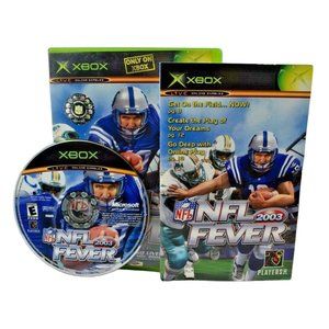 Microsoft Studios NFL Fever 2003 Microsoft Xbox, 2002 100% Complete Tested